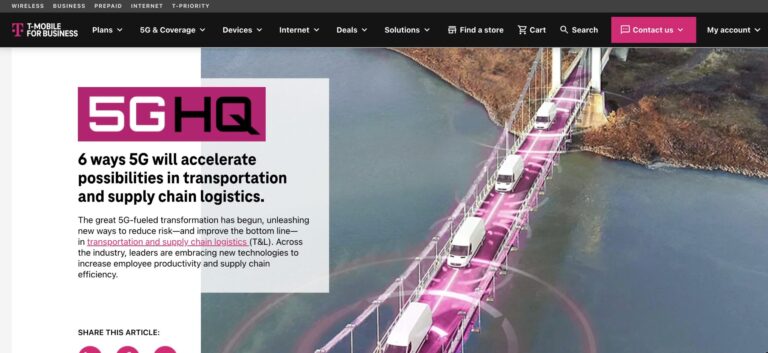 Trucks crossing bridge