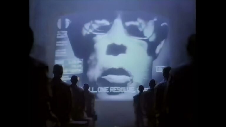 1984 apple ad face screenshot
