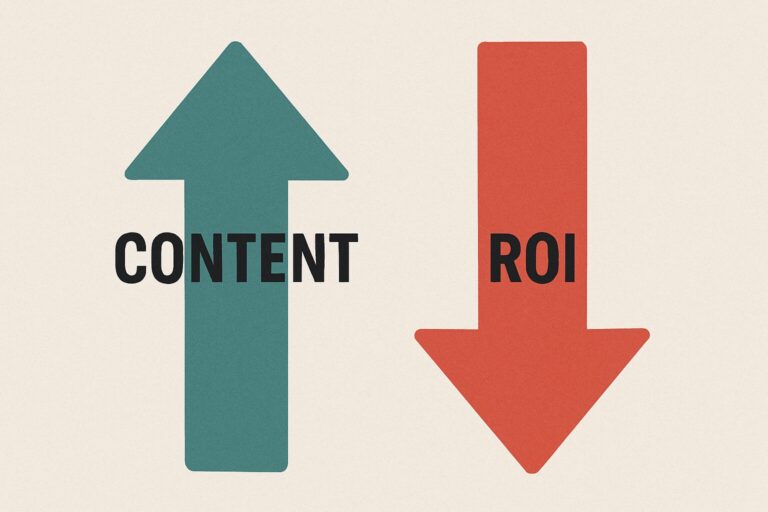 content vs. roi arrows